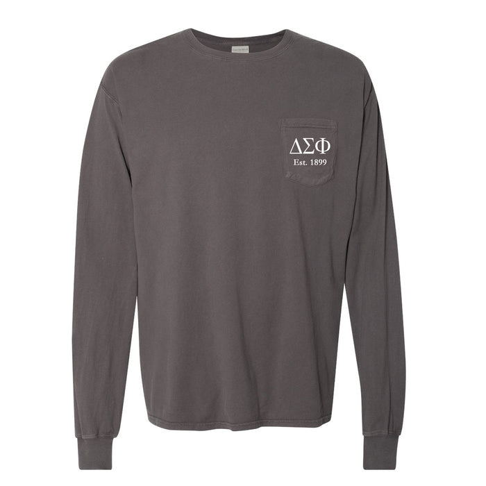 Delta Sigma Phi Long Sleeve Pocket Tee