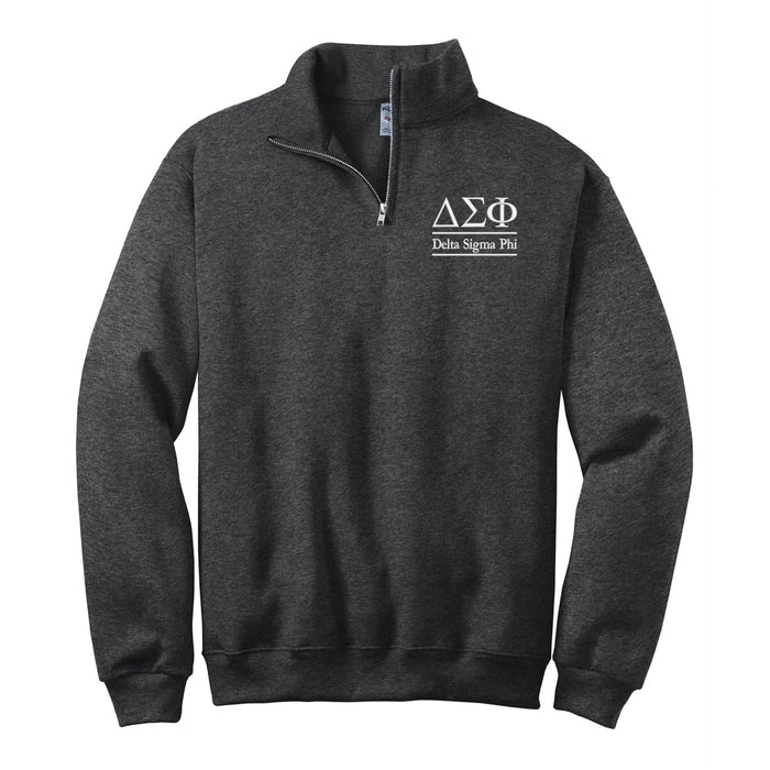 Delta Sigma Phi Quarter Zip Pullover Sweatshirt