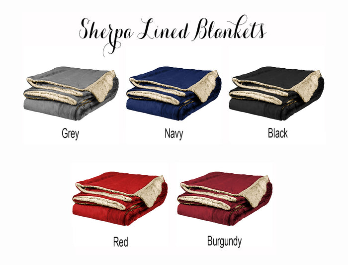 Delta Sigma Phi Sherpa Lined Blanket