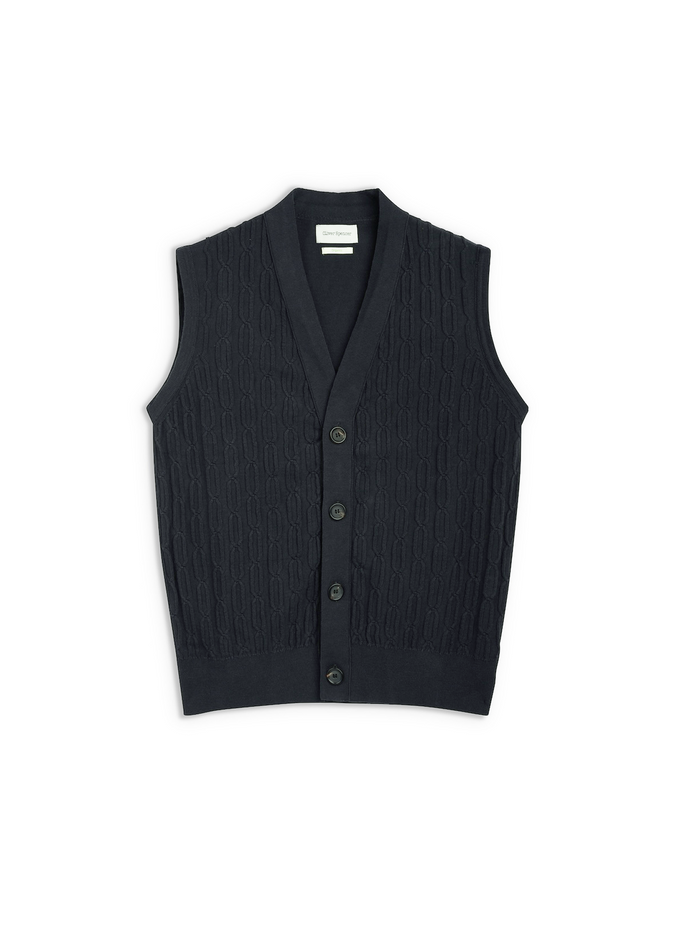 Dewsbury V Neck Penrose Black