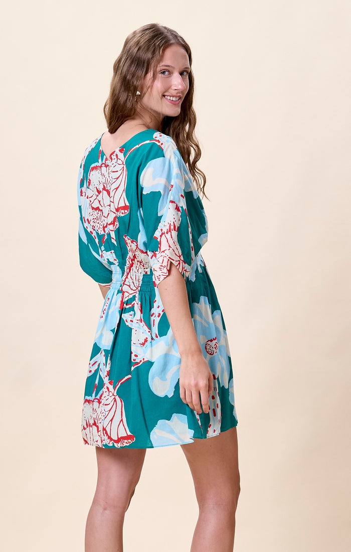 Dina Mini Dress in La Rouge North Sea