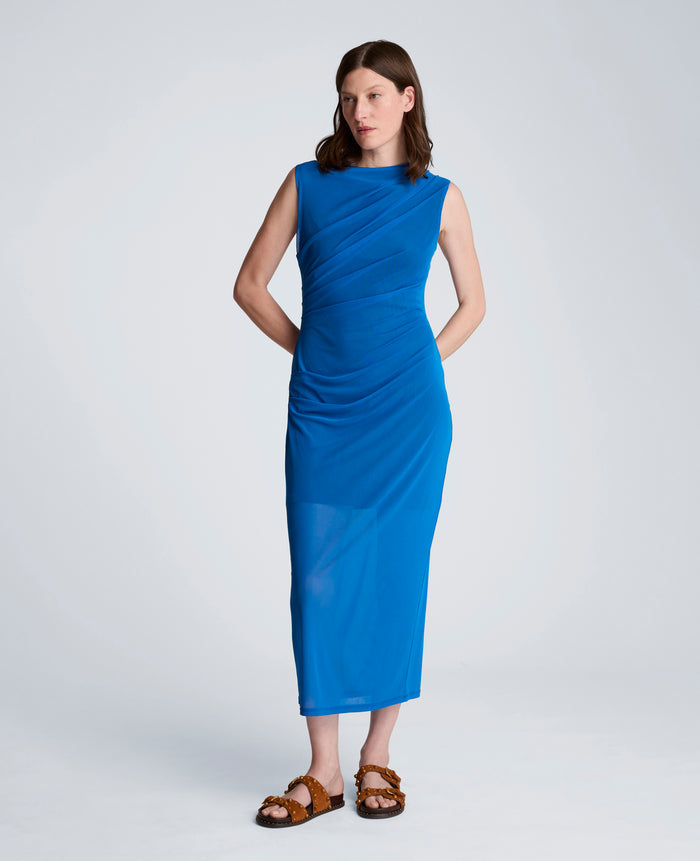 Draped Detailed Modern Midi Dress