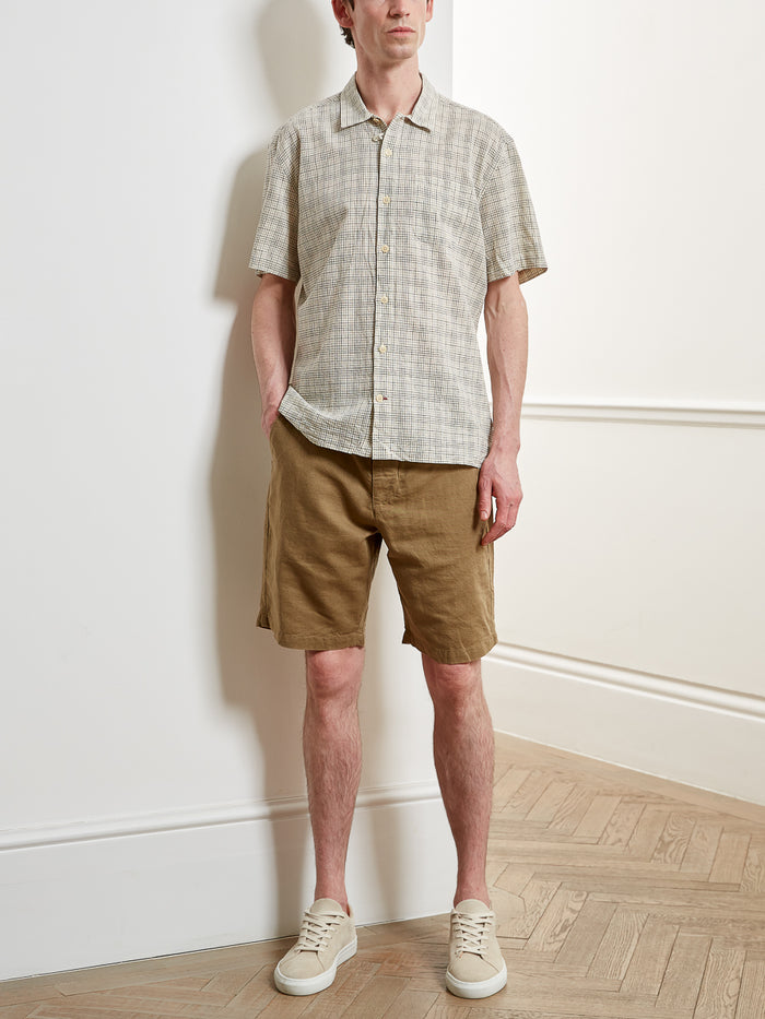 Drawstring Shorts Linton Tobacco