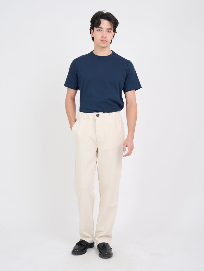 Drawstring Trousers Cairnes Ecru