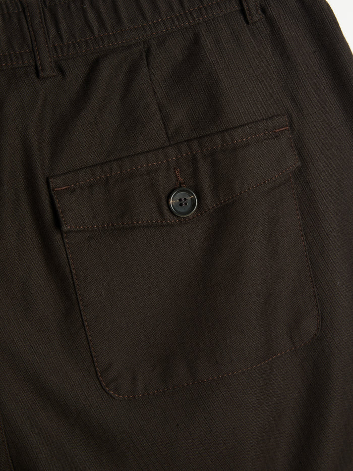 Drawstring Trousers Eastman Brown