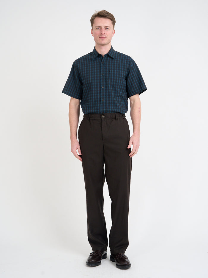 Drawstring Trousers Eastman Brown