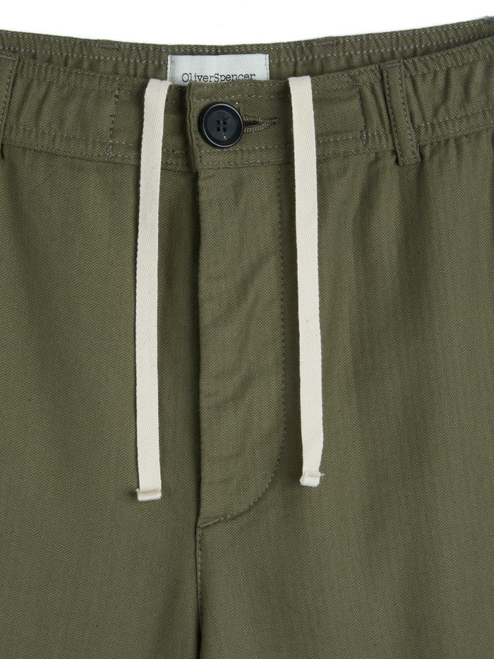 Drawstring Trousers Eastman Green