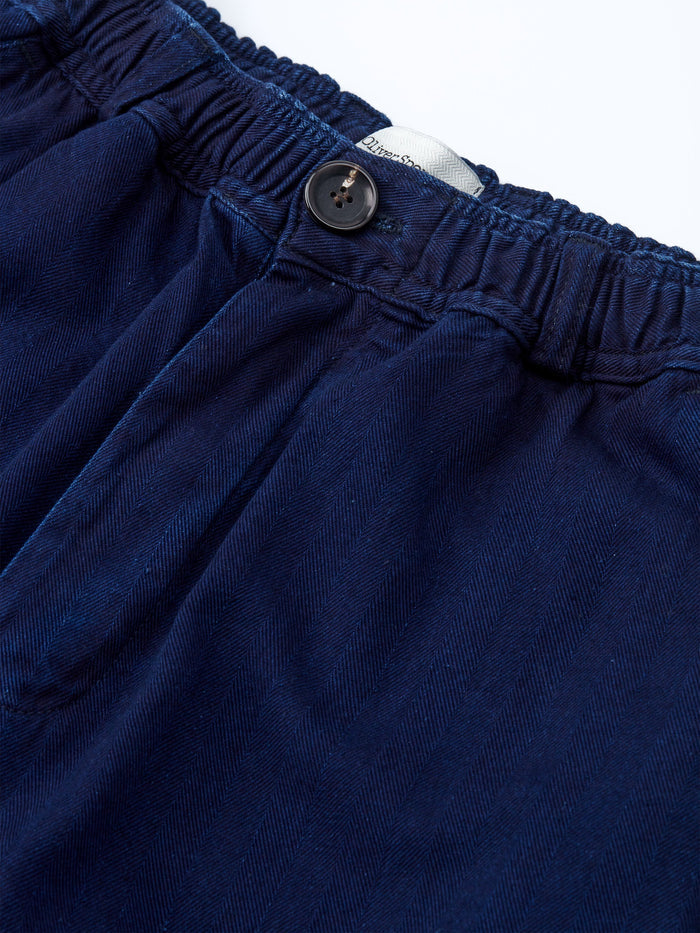 Drawstring Trousers Faye Indigo Blue