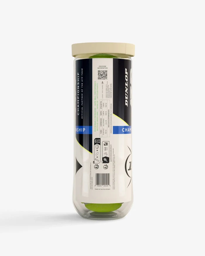 Dunlop Dunlop ATP Championship Ball - 3 Pack Tennis Balls