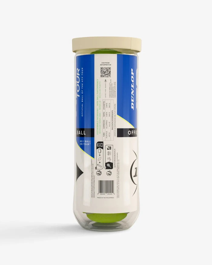 Dunlop Dunlop ATP Tour Offical Ball - 3 Pack Tennis Balls