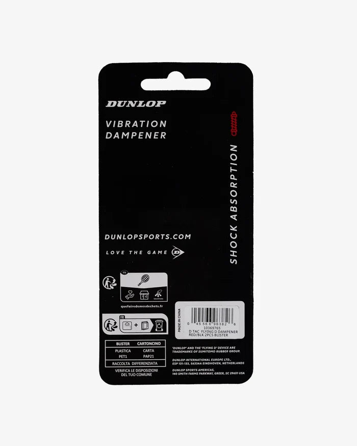 Dunlop Dunlop Flying D Dampener - 2 Pack - Red/Black