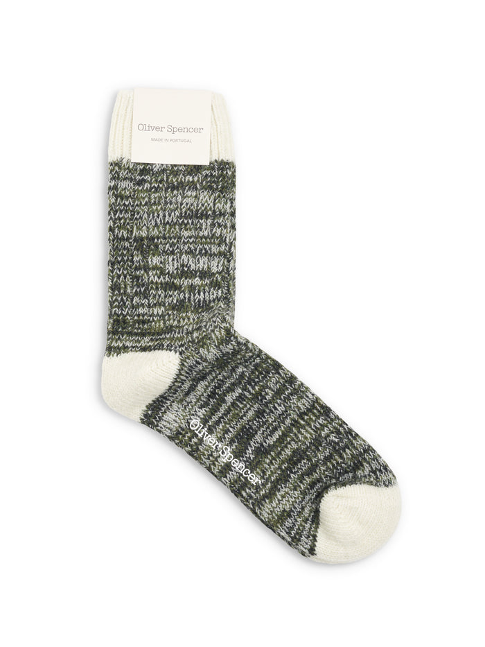 Edmund Socks Finn Moss Green/Pistachio