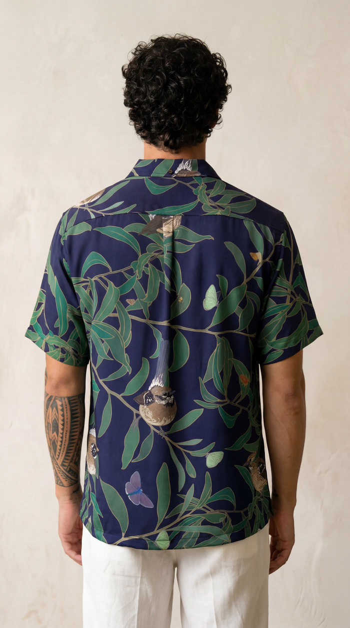 Elepaio & Insects Aloha Shirt