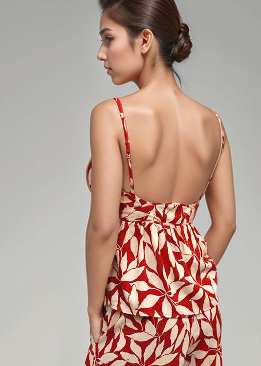 Elisse Top in Laleen Red