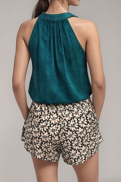 Elya Shorts - Bloomcrest Petrol