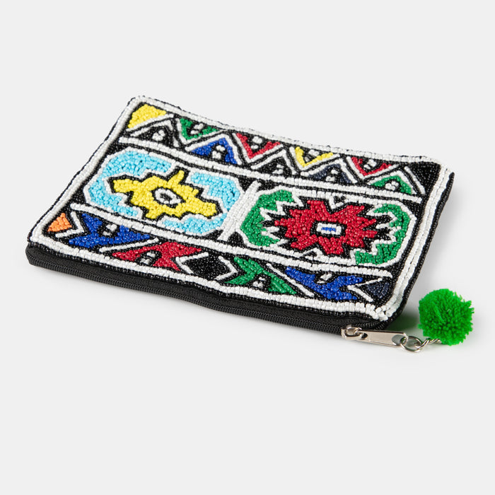 Ethnic Beaded Purse - Large