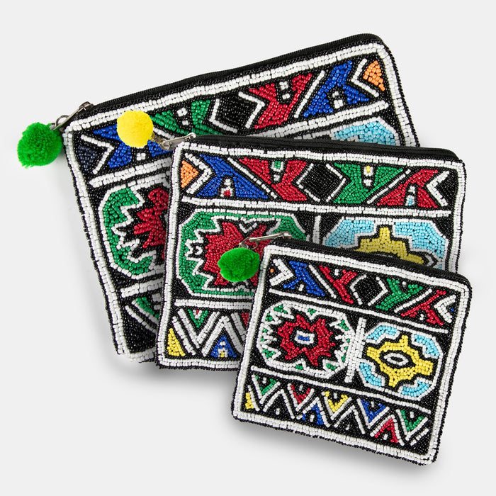 Ethnic Beaded Purse - Large