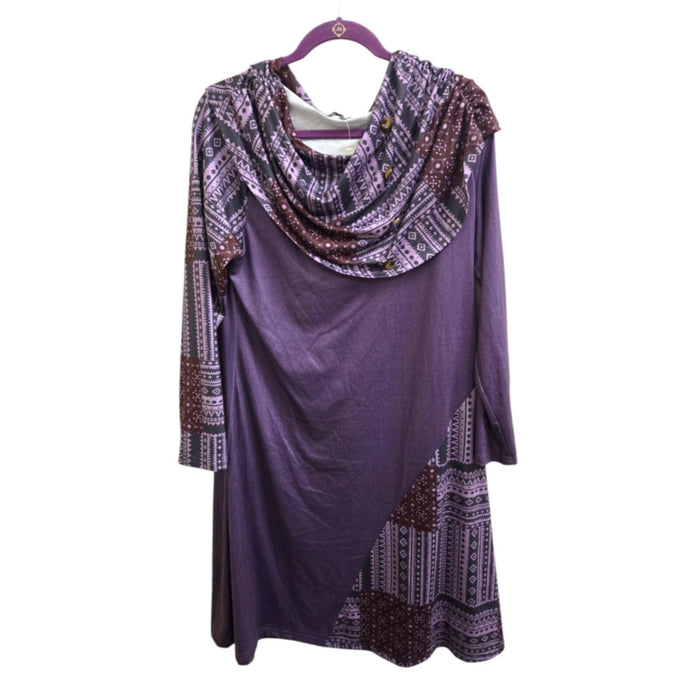 Excellent L Purple Noracora Dress