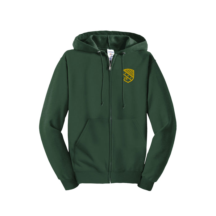 FarmHouse Fraternity Embroidered Zip Up Hoodie