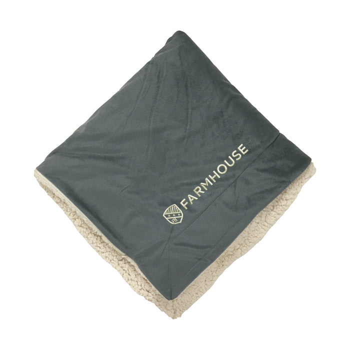FarmHouse Fraternity Sherpa Lined Blanket