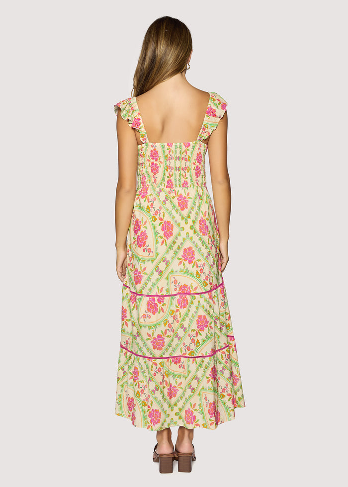 Fiesta Flora Midi Dress - Back View