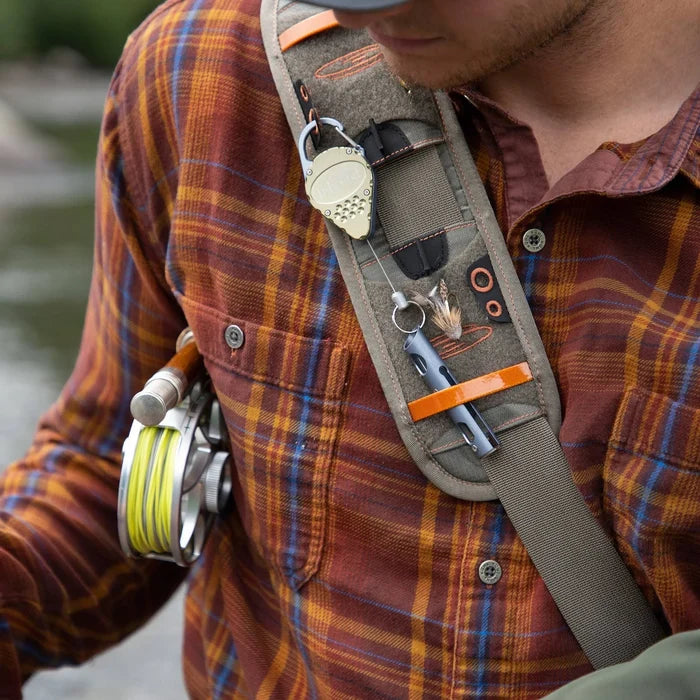 Fishpond Arrowhead Retractor Moss in Use