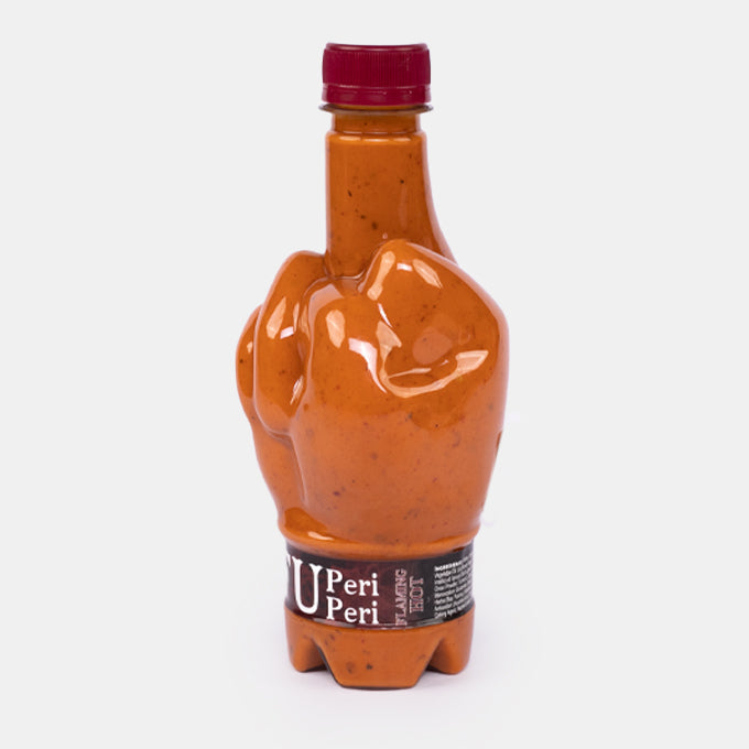 Flaming Hot Peri Peri Sauce in Adults Only Bottle