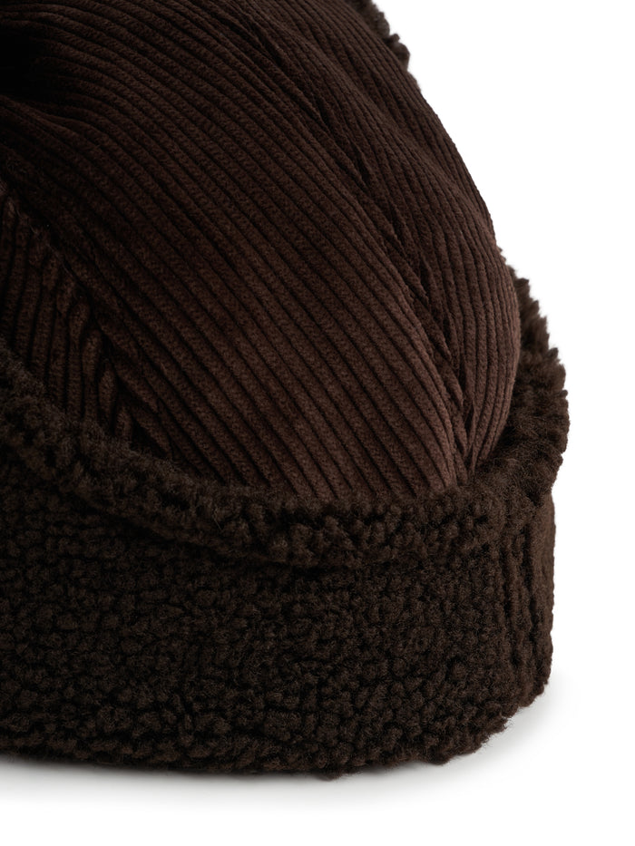 Flight Hat Kingsley Cord Brown