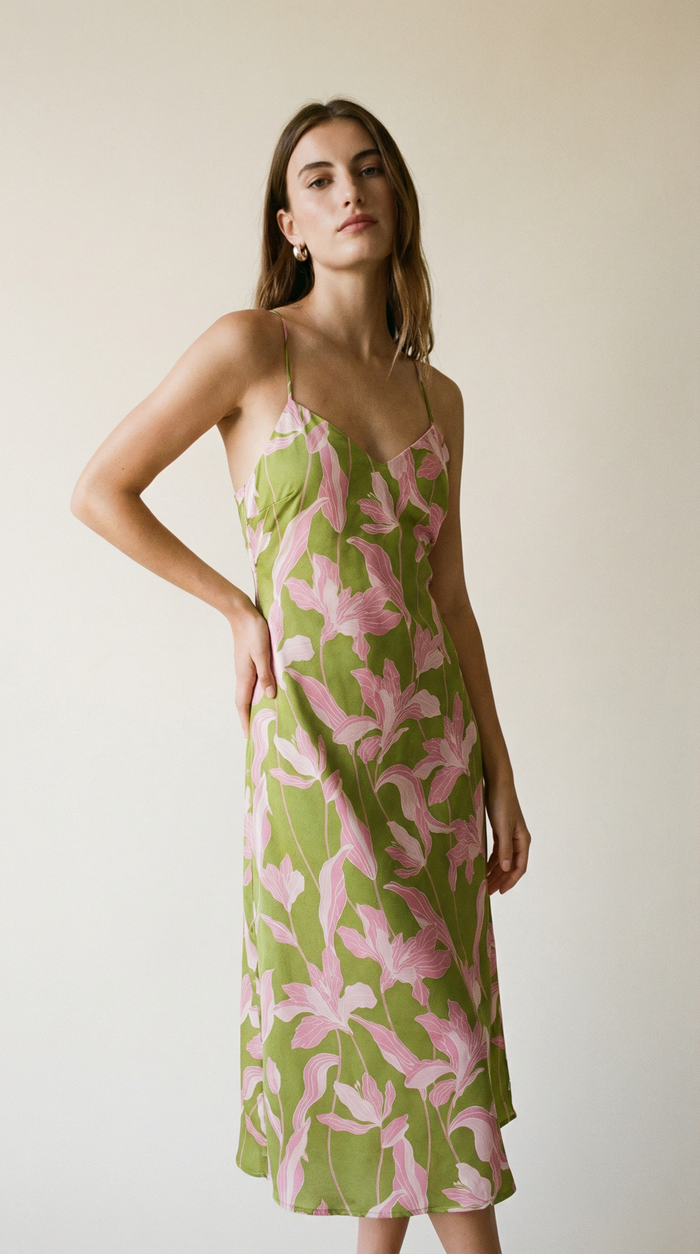 Flora Alcazar Midi Dress