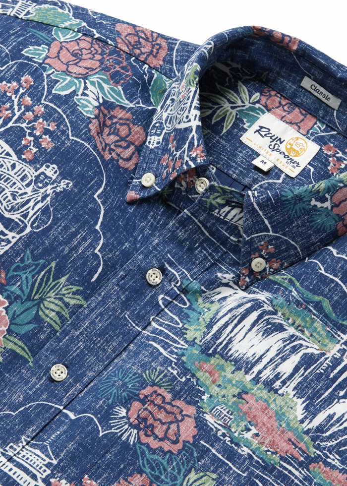 FORBIDDEN GARDENS - Navy - Close-Up