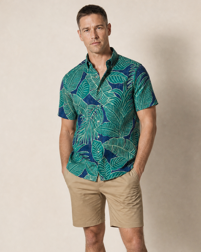 Forest Foliage - Navy