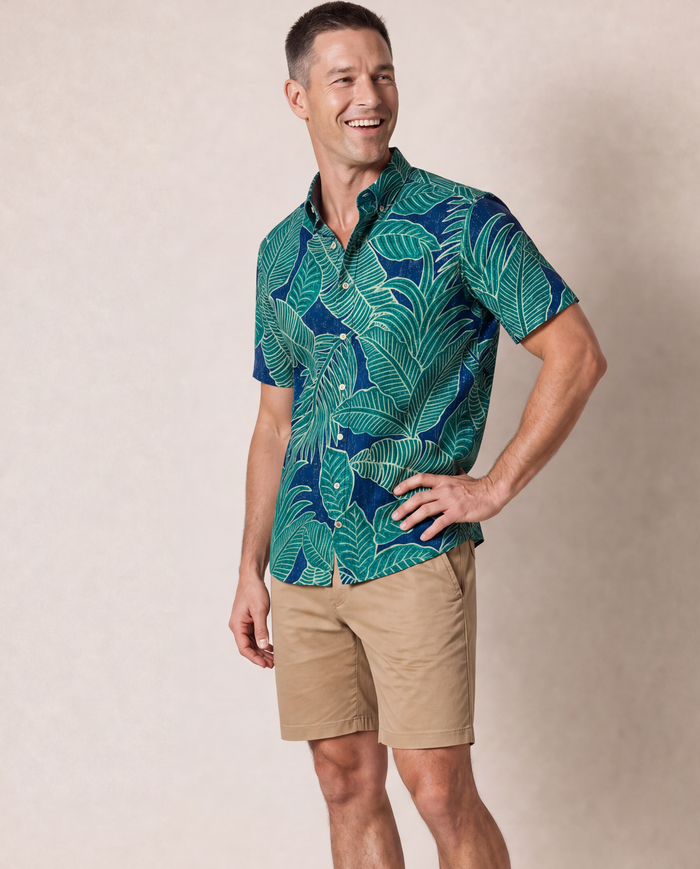 Forest Foliage - Navy