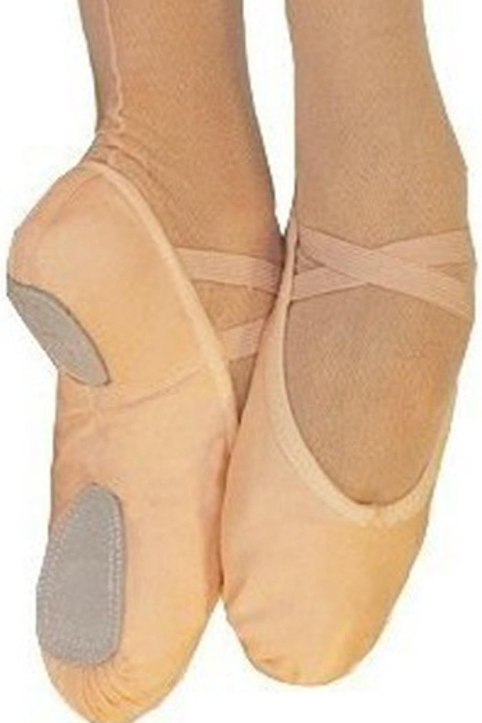 Fuzi Split Sole Canvas Slipper, Pink SSC501