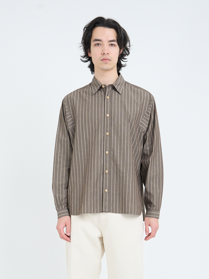 Garrison Long Sleeve Shirt (Loose Fit) Corbet Brown