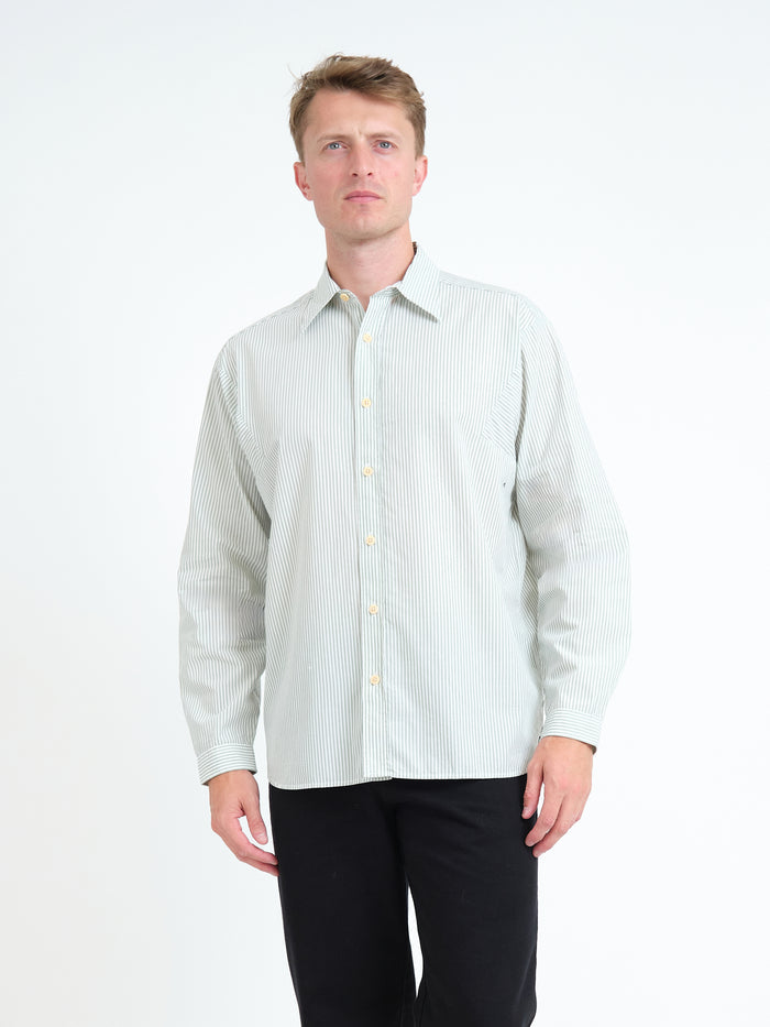 Garrison Long Sleeve Shirt (Loose Fit) Orville Green