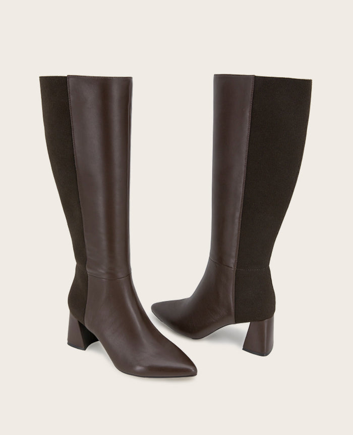GENTLE SOULS - Dionne Leather Elastic Heel Boot