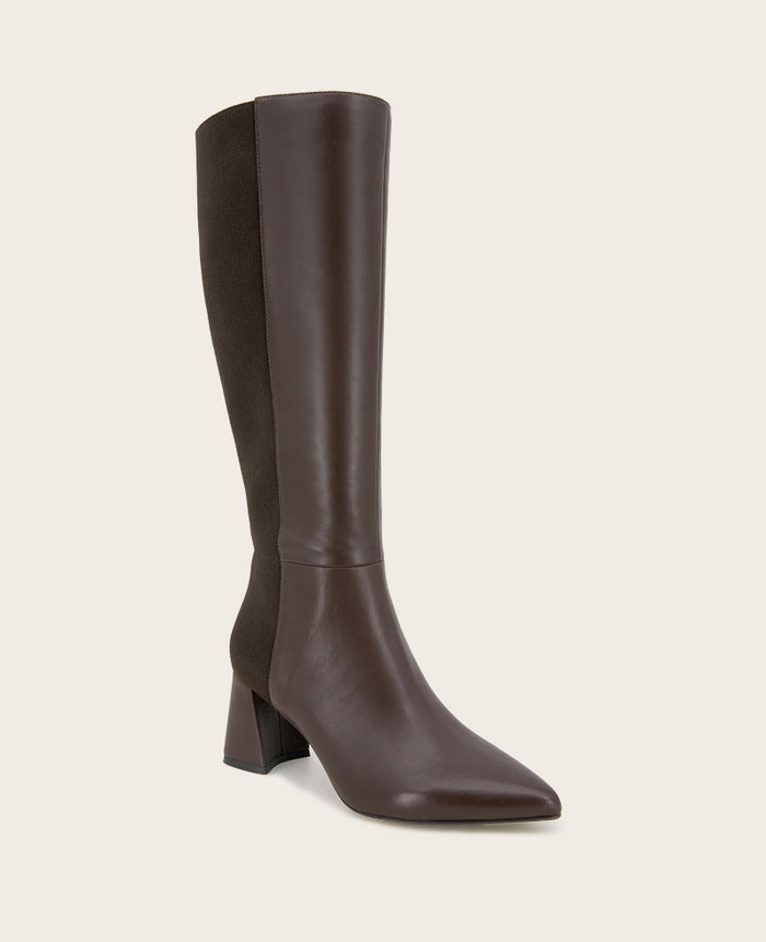 GENTLE SOULS - Dionne Leather Elastic Heel Boot