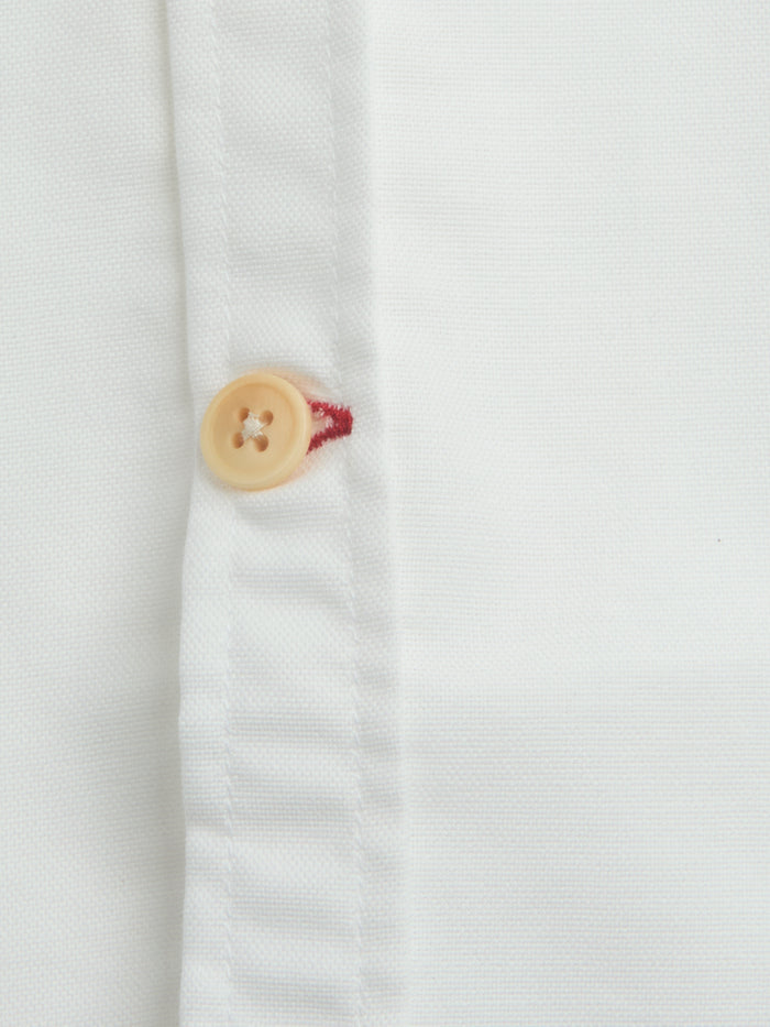 Grandad Collar Shirt Brecon Oxford White