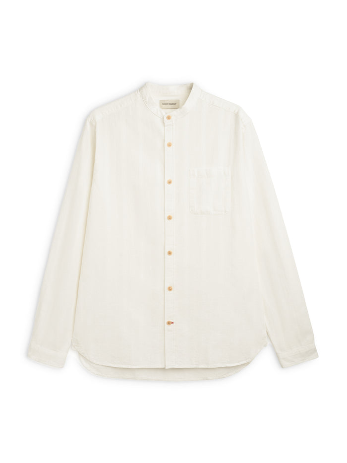 Grandad Shirt Davey White