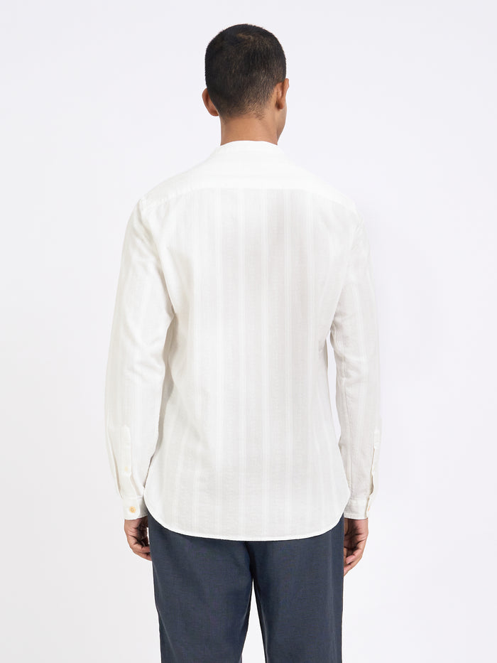 Grandad Shirt Davey White