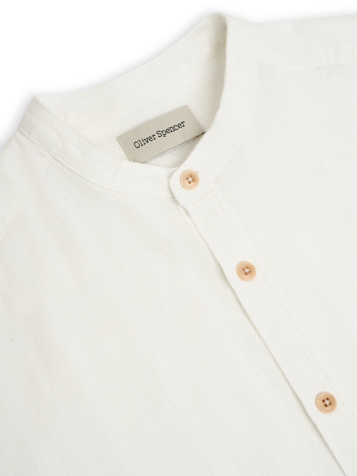 Grandad Shirt Davey White