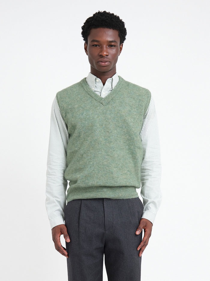 Graves V Neck Vest Brady Green