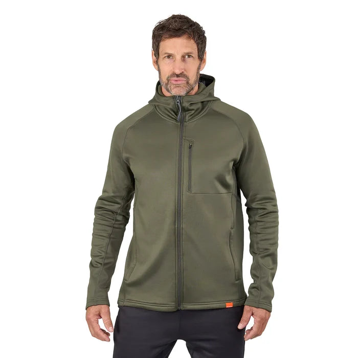 Grundens Grundies Thermal FZ Hoodie Deep Depths Front