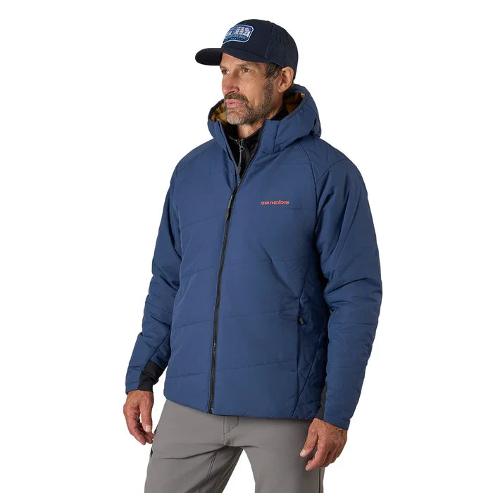 Grundens Turbulence Insulated Hoody Navy Front