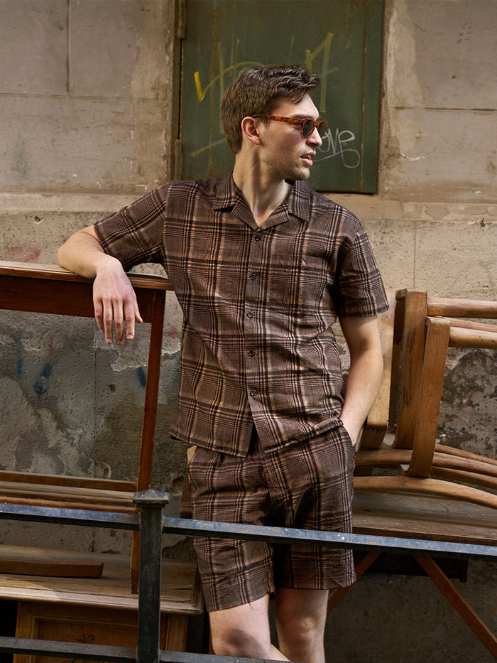 Havana Short Sleeve Shirt Burrow Brown