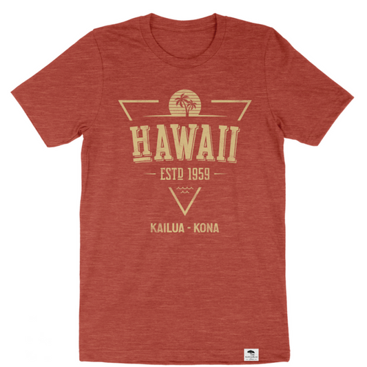Hawaii 1959 Short Sleeve Tee - Heather Clay