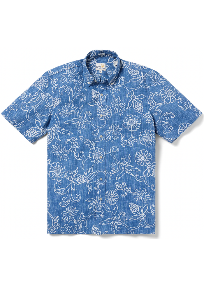 Hawaiian Gardenias in Horizon Blue