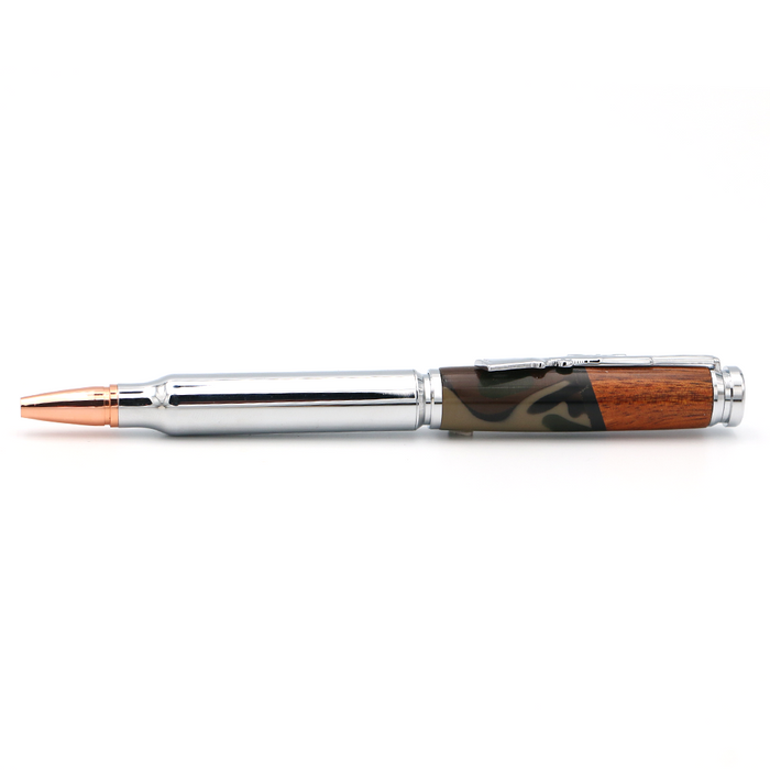 Hawaiian Koa Wood and Resin Rifle Pen - Side View 1