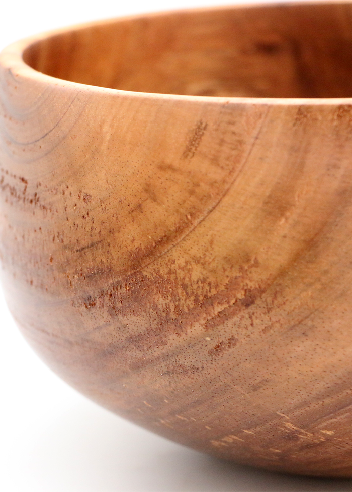 Hawaiian Koa Wood Bowl #1079 - Medium - Close-Up