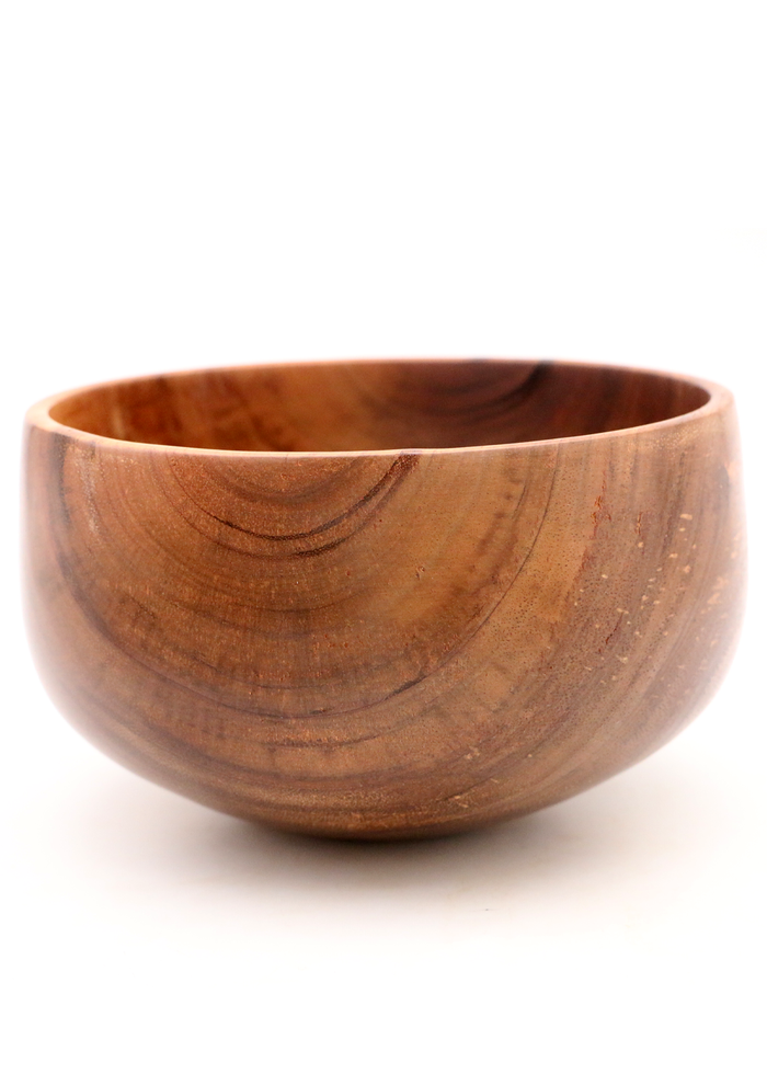 Hawaiian Koa Wood Bowl #1079 - Medium - Back View